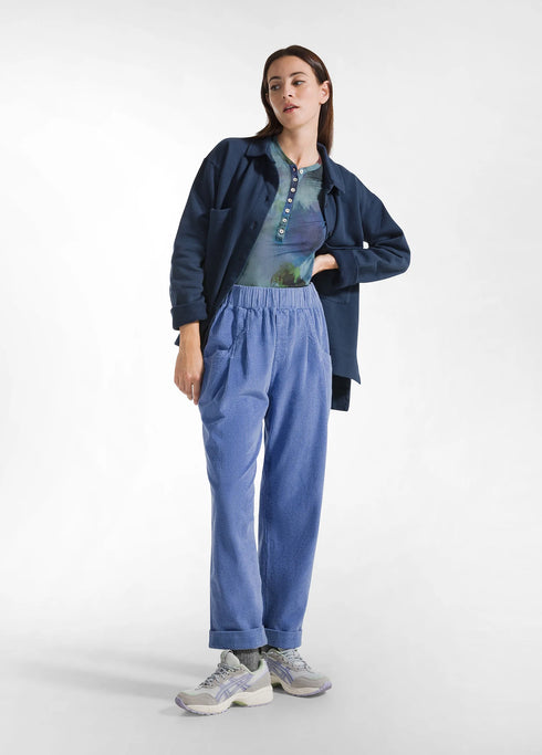 Τοπ lyocell Deha D12340-26510 μπλε